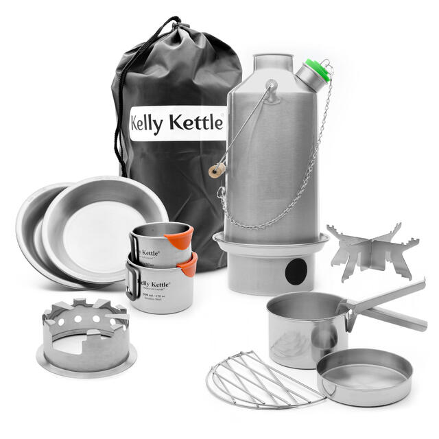 Vannkokerpakke 1,6 liter Kelly Kettle Ultimate Base Camp Kit Stee 