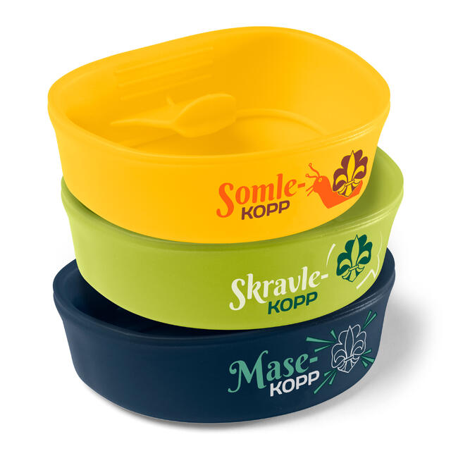 Gavepakke med brettekopper Wildo Fold-A-Cup Bio 2,5 dl 3 pk.