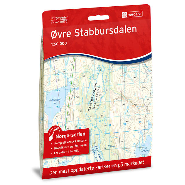 Øvre Stabbursdalen Nordeca Norge 1:50 000 10175 