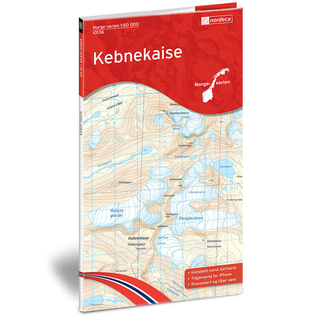 Kebnekaise Nordeca Norge 1:50 000 10136 