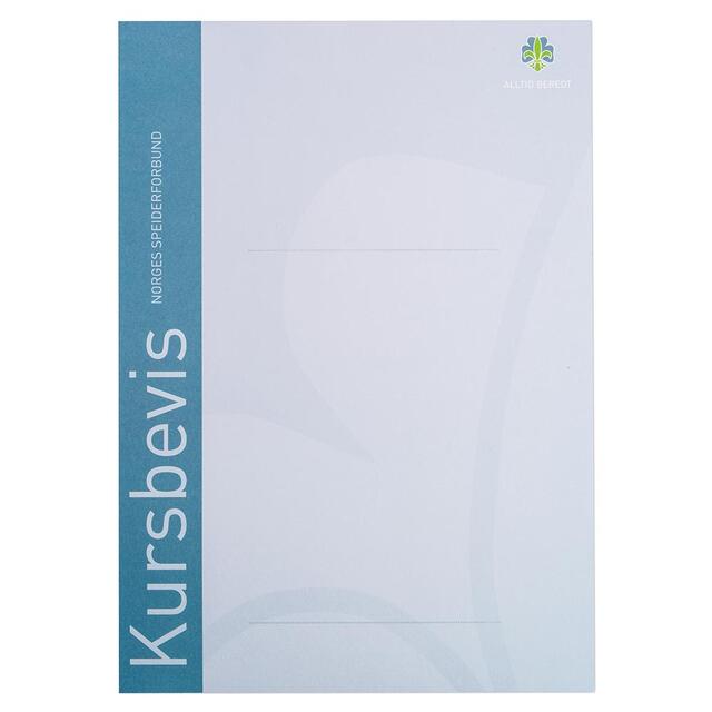 Blå kursbevis NSF Kursbevis Blå