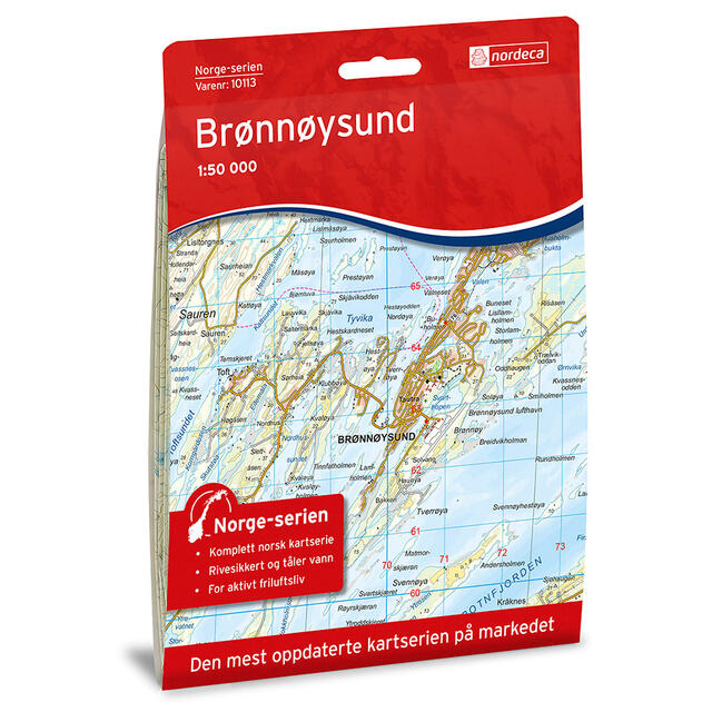 Brønnøysund Nordeca Norge 1:50 000 10113 
