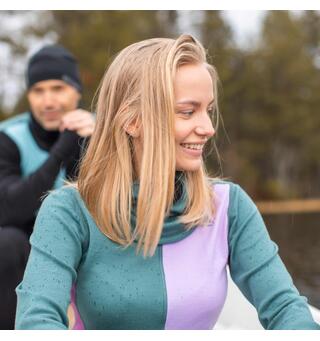 Hettegenser til dame Aclima Warmwool Hood Zip W 300