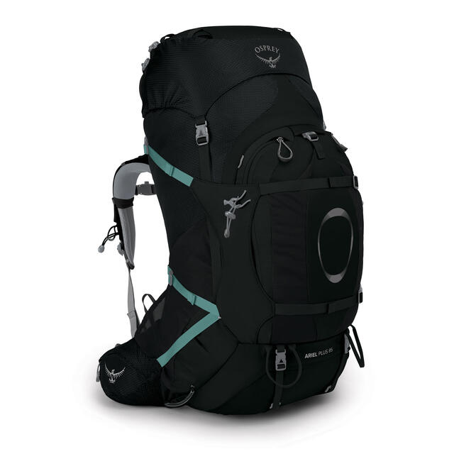 Storsekk til dame Osprey Ariel Plus 85 XS/S Black