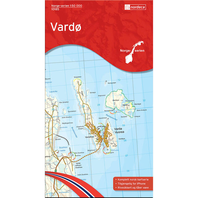 Vardø Nordeca Norge 1:50 000 10185 