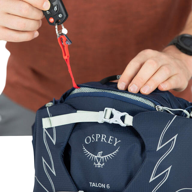 Hoftesekk til herre Osprey Talon 6 CeramicBlue