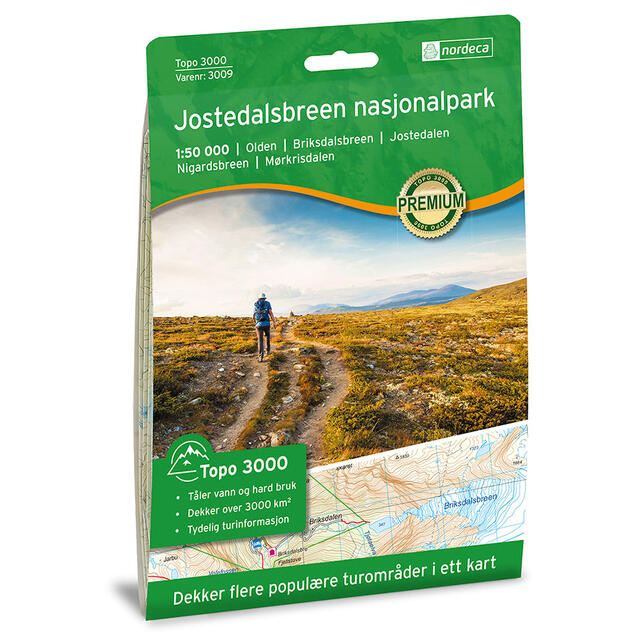 Jostedalsbreen Nasjonalpark Nordeca Topo 1:50 000 3009