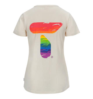 Regnbueskjorte til dame Tufte Eco Tee Rainbow W