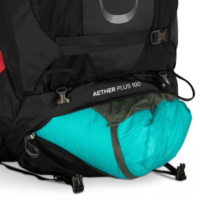 Storsekk til herre Osprey Aether Plus 100 L/XL Black