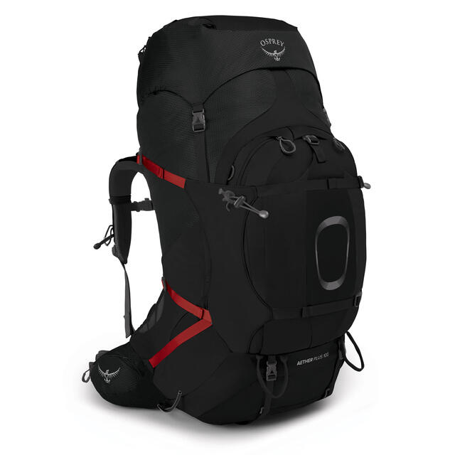 Storsekk til herre Osprey Aether Plus 100 L/XL Black