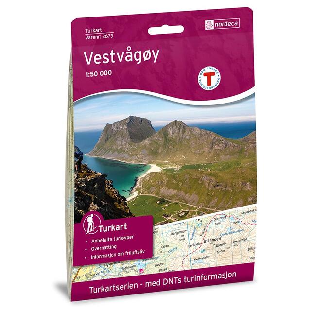 Vestvågøy Nordeca Turkart 1:50 000 2673 