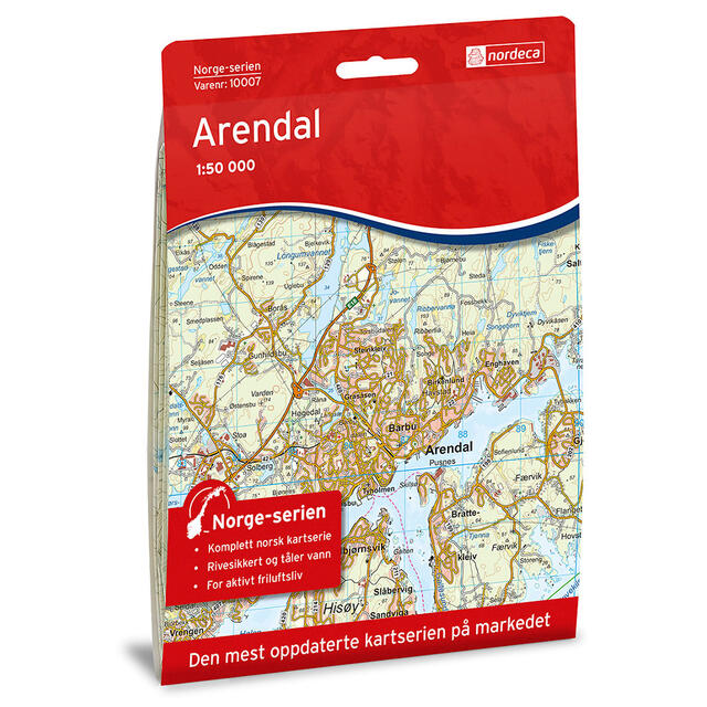 Arendal Nordeca Norge 1:50 000 10007 