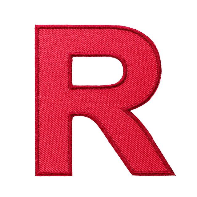 Bokstaver R NSF Bokstav R Rød