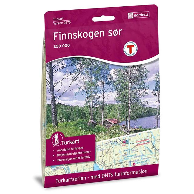 Finnskogen sør Nordeca Turkart 1:50 000 2676 
