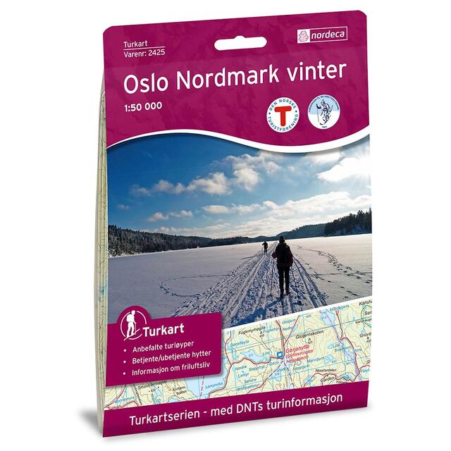 Oslo Nordmark vinter Nordeca Turkart 1:50 000 2425 