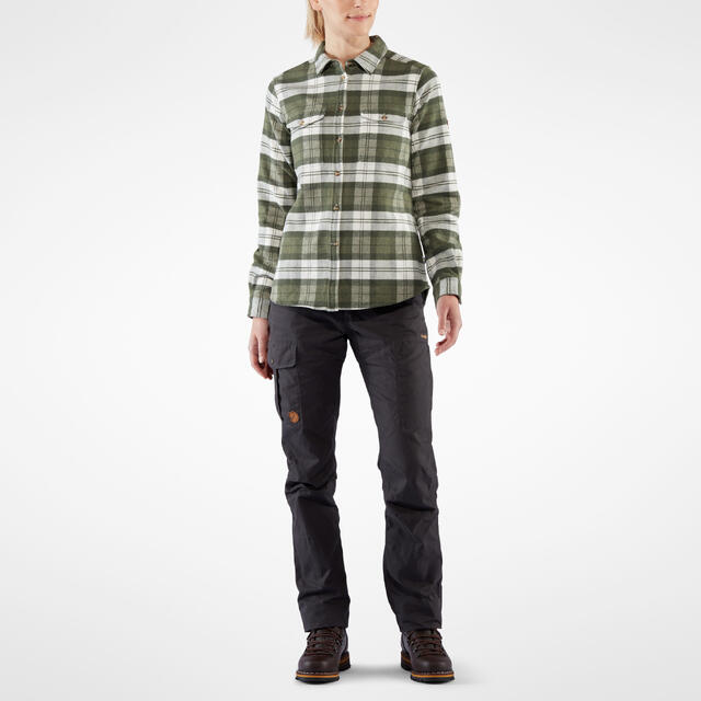 Skjorte til dame S Fjällräven Övik Heavy Flannel W S 620