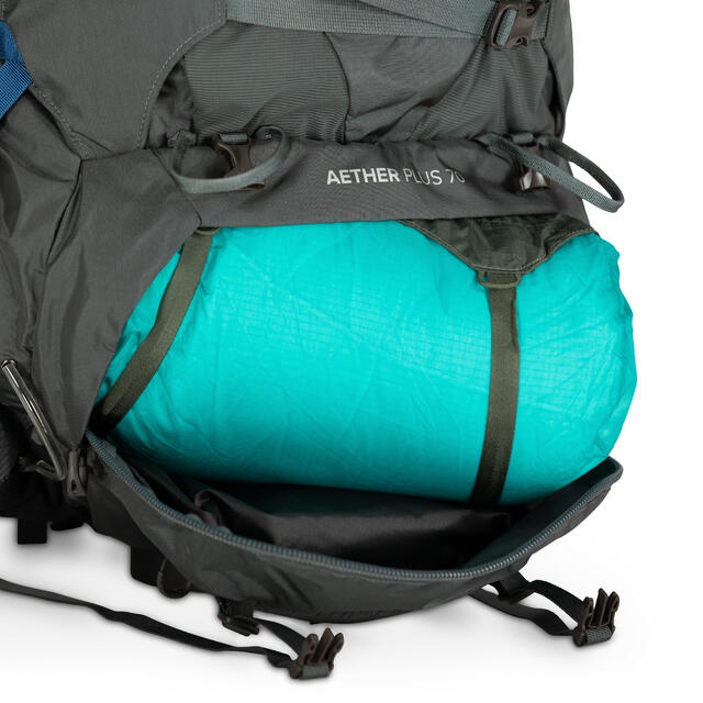 Storsekk til herre Osprey Aether Plus 70 L/XL EclipseGrey