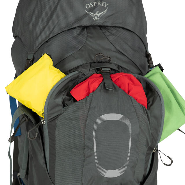 Storsekk til herre Osprey Aether Plus 70 L/XL EclipseGrey