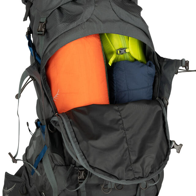 Storsekk til herre Osprey Aether Plus 70 L/XL EclipseGrey