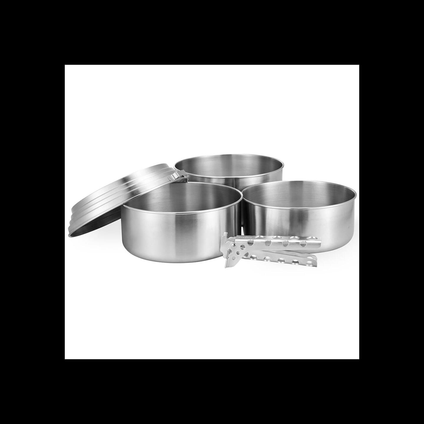Kjelesett Solo Stove 3 Pot Set 1,2 / 1,5 / 2 liter - titan - titan - titan - titan - titan - titan - titan