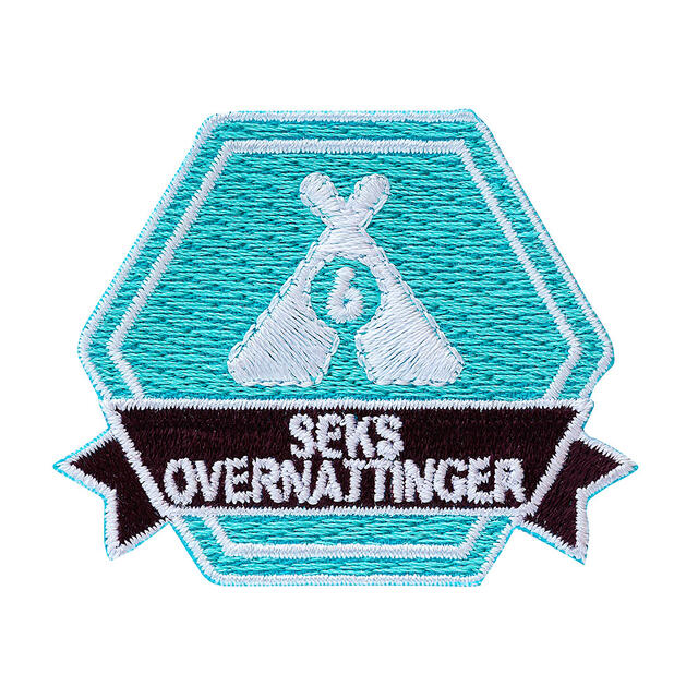 6 overnattinger NSF Motivasjonsmerke 6 overnattinger