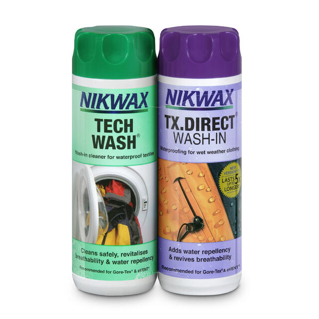 Membranvask og impregnering 2 pk. Nikwax Tech Wash And TC Direct 300 ml 