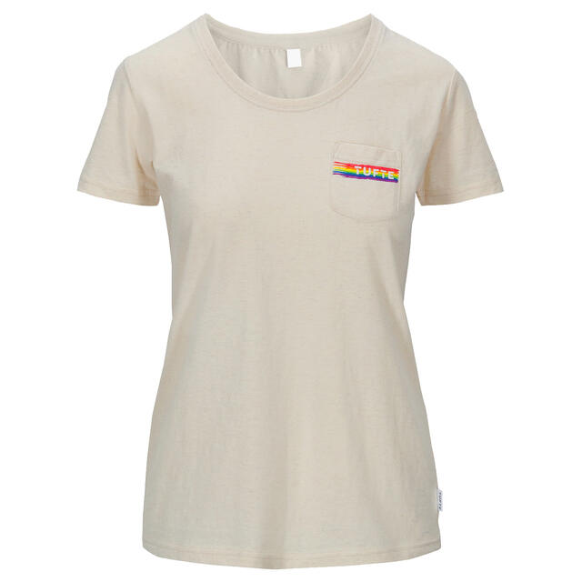 Regnbueskjorte til dame XS Tufte Eco Tee Rainbow W XS