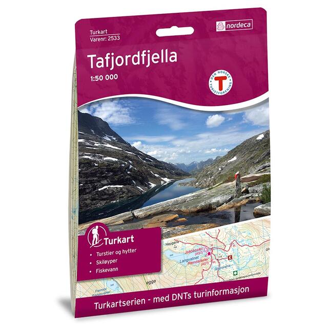 Tafjordfjella Nordeca Turkart 1:50 000 2533 