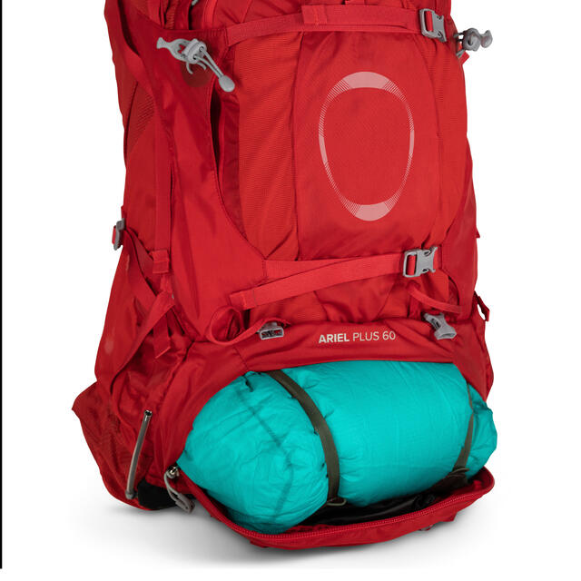 Storsekk til dame XS/S Osprey Ariel Plus 60 XS/S CarnelianRed