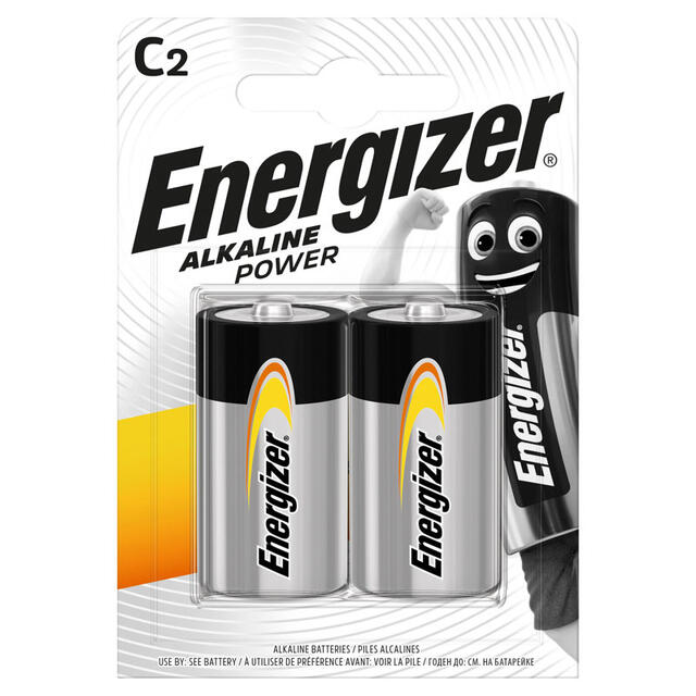 Batterier C Energizer Alkaline Power C 2 pk. 