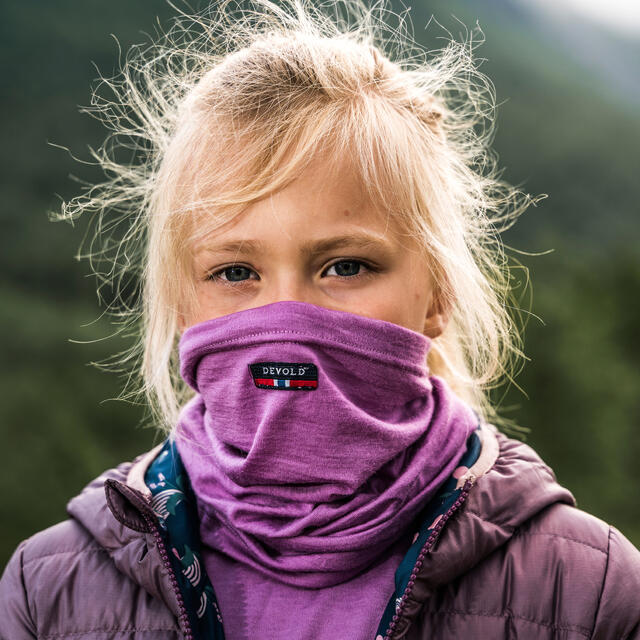 Hals til barn Devold Breeze Merino Headover Kid 165