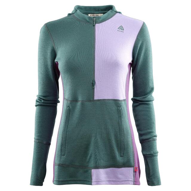 Hettegenser til dame M Aclima Warmwool Hood Zip W M 300