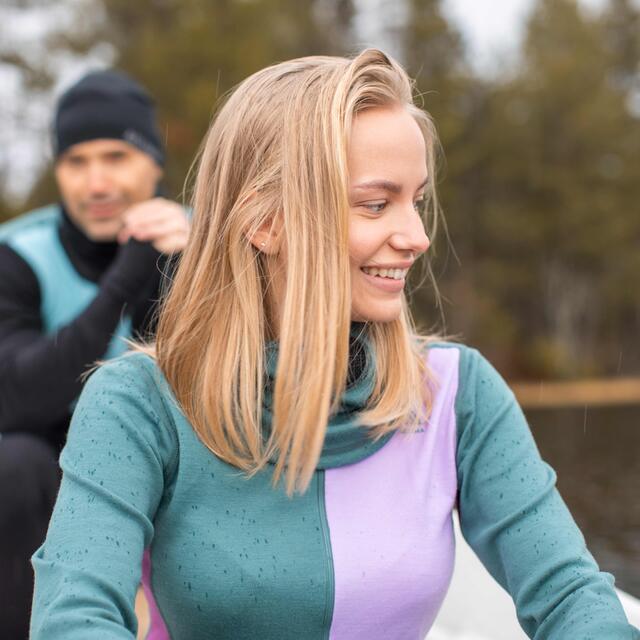 Hettegenser til dame M Aclima Warmwool Hood Zip W M 300