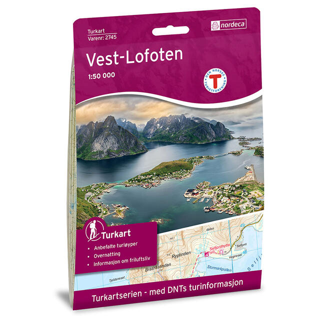 Vest-Lofoten Nordeca Turkart 1:50 000 2745 