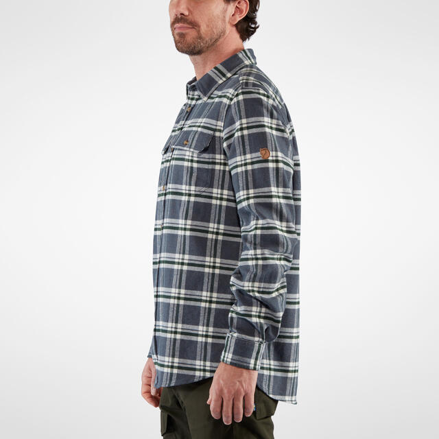 Skjorte til herre XL Fjällräven Övik Heavy Flannel M XL 555-2