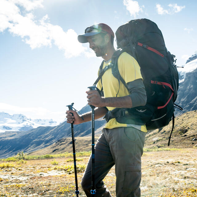 Storsekk til herre Osprey Aether Plus 85 L/XL Black