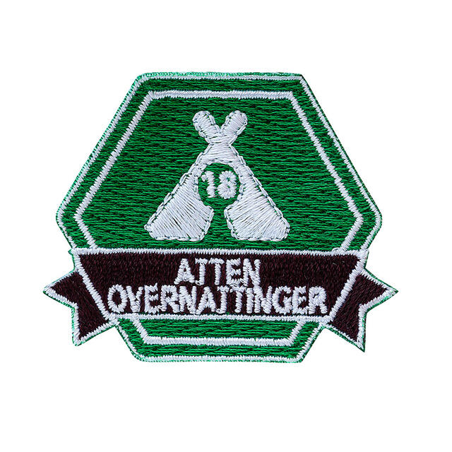 18 overnattinger NSF Motivasjonsmerke 18 overnattinger