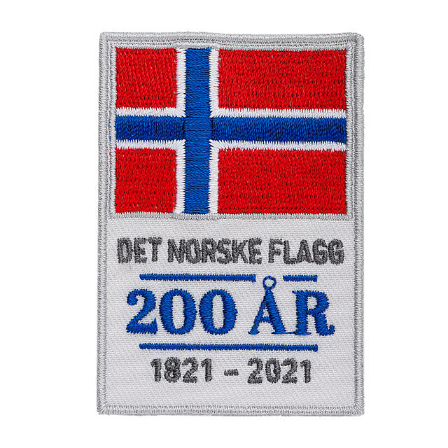 Det norske flagg 200 år NSF Jubileumsmerke 1821–2021