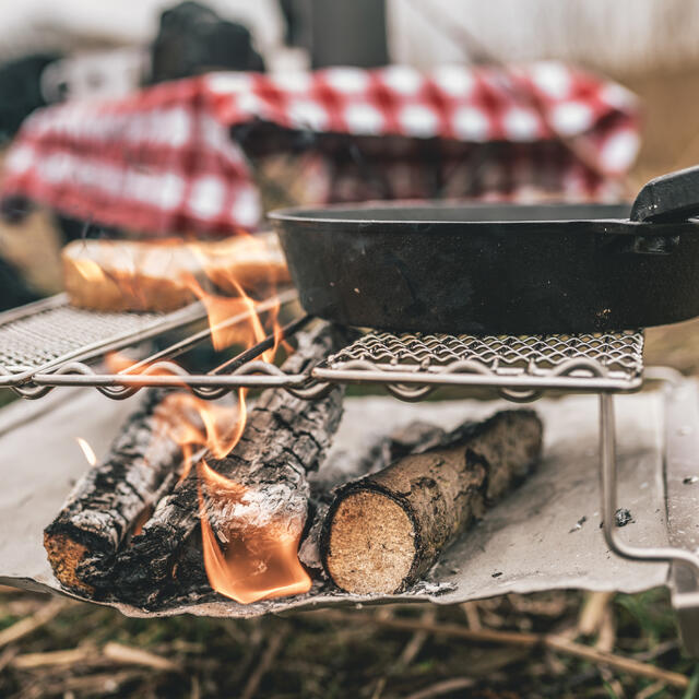 Bålstativ med grillrist Robens Timber Mesh Grill L