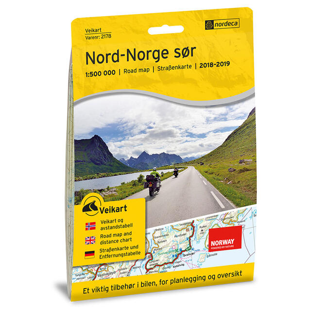 Nord-Norge Sør Nordeca Veikart 2178 Nord-Norge Sør 