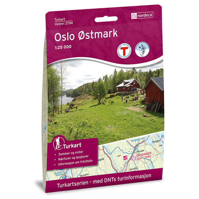 Oslo Østmark Nordeca Turkart 1:25 000 2794 