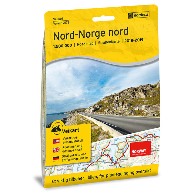 Nord-Norge Nord Nordeca Veikart 2179 Nord-Norge Nord 