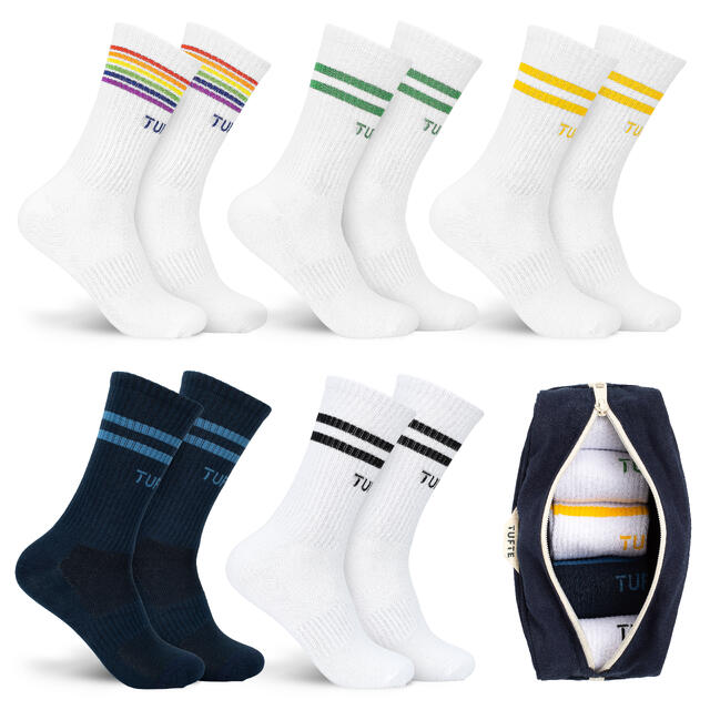 Sokkepakke 41–46 Tufte Ribbed Crew 5 pk. 41–46 999