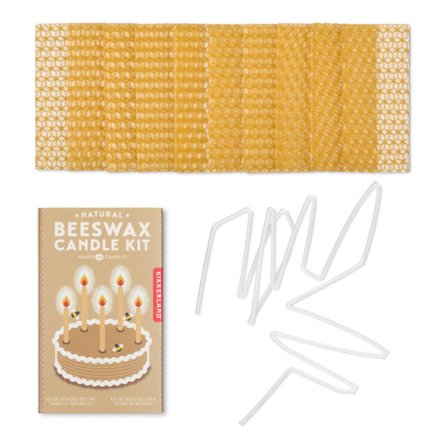 Lag ditt eget vokslys Kikkerland Natural Beeswax Candle Kit 