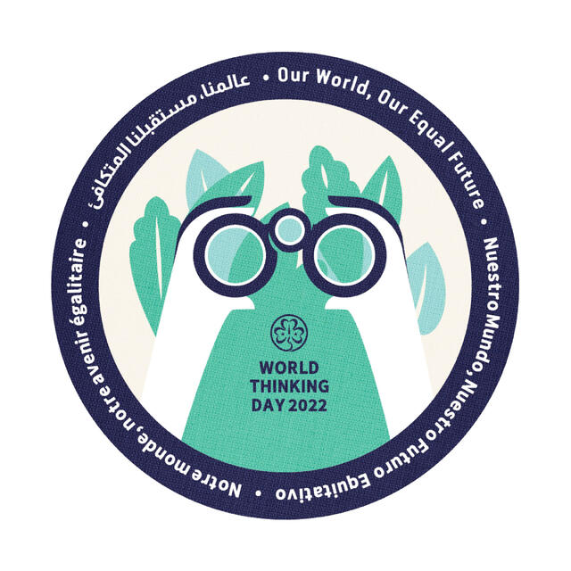 Tenkedagsmerke 2022 WAGGGS World Thinking Day Badge 2022 