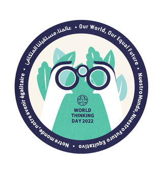 Tenkedagsmerke 2022 WAGGGS World Thinking Day Badge 2022