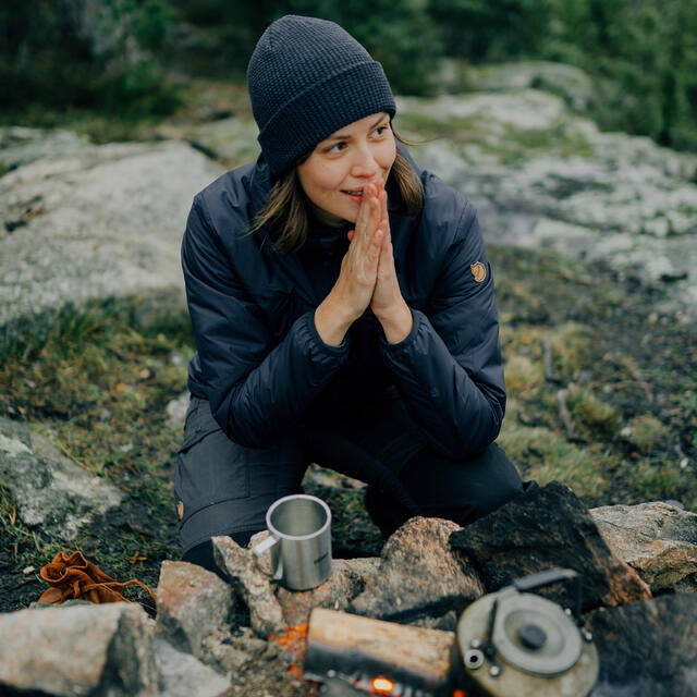 Jakke til dame M Fjällräven Keb Wool Padded Jacket W M 55