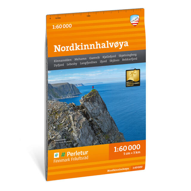 Nordkinnhalvøya Calazo Turkart 1:60 000 