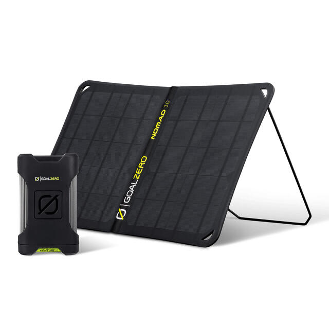 Solcellepanel 10W og batteribank 9,6 Ah Goal Zero Venture 35 Solar Kit 