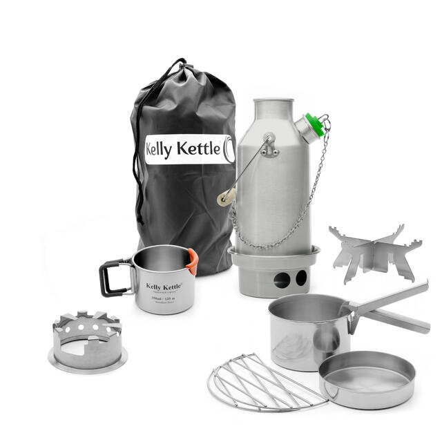 Vannkokerpakke 0,6 liter Kelly Kettle Trekker Kit Steel